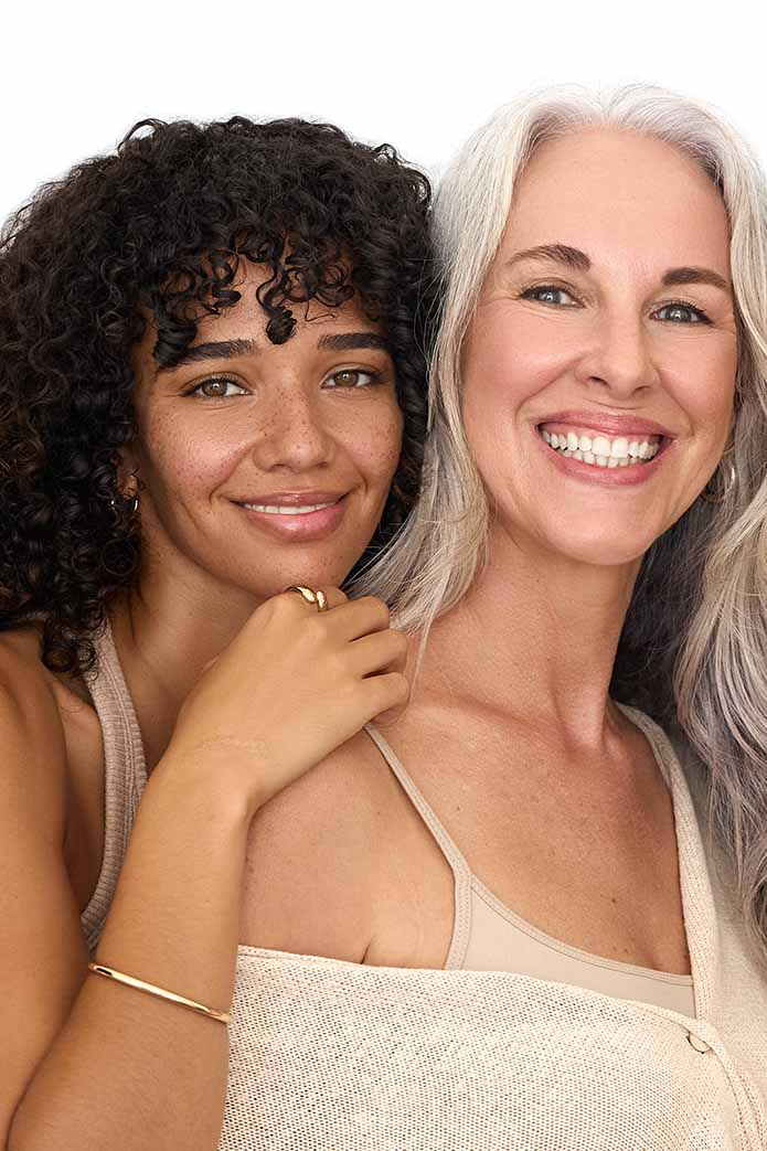 Makeup products and model